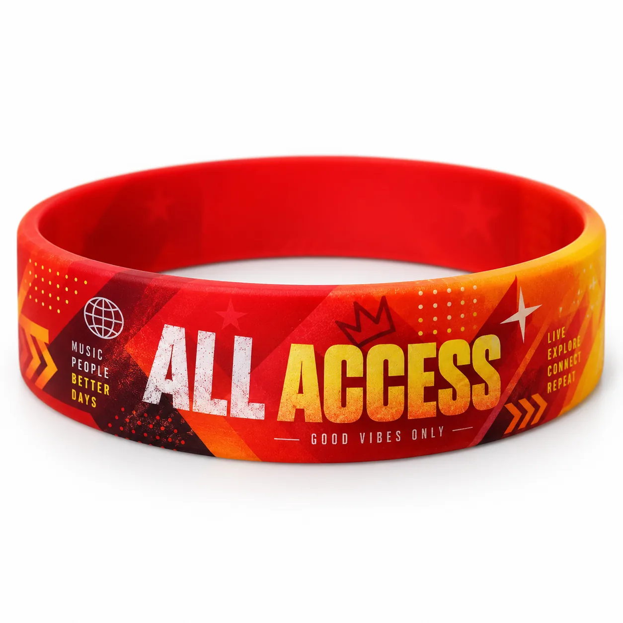 Foto 4 de 6 — Pulseira de Silicone com Impressão Digital Colorida Vixcard — Vixcard