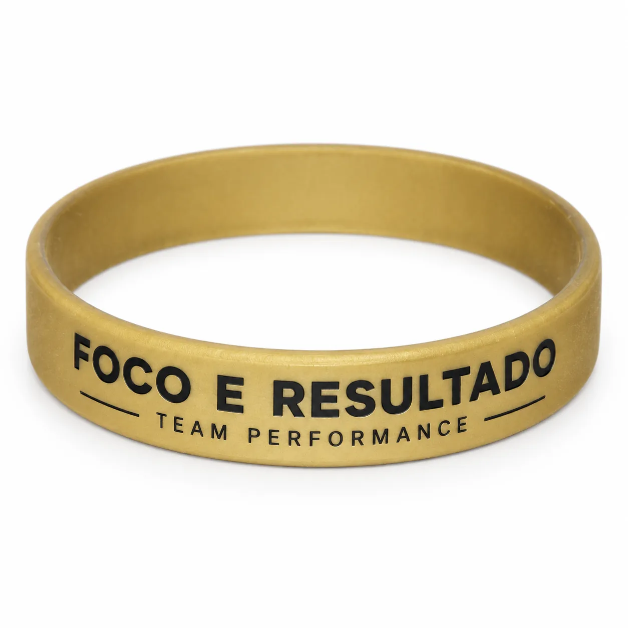 Foto 3 de 3 — Pulseira de Silicone Dourada Vixcard — Vixcard