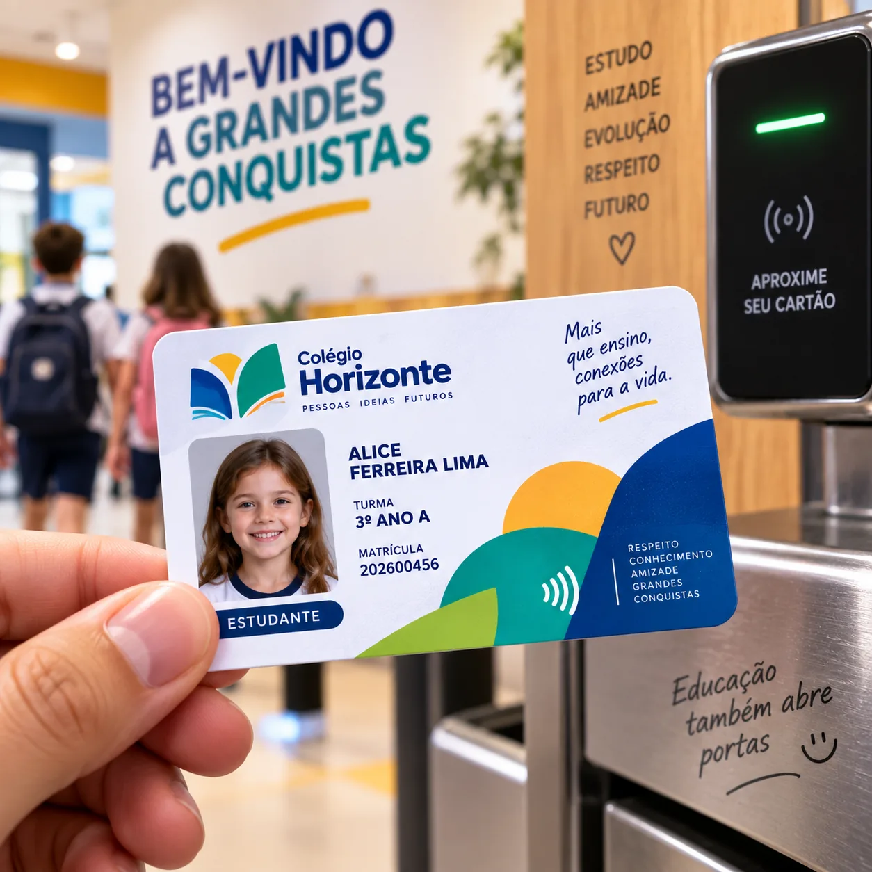 Foto 2 de 5 — Carteirinha Estudantil em PVC Vixcard — Vixcard