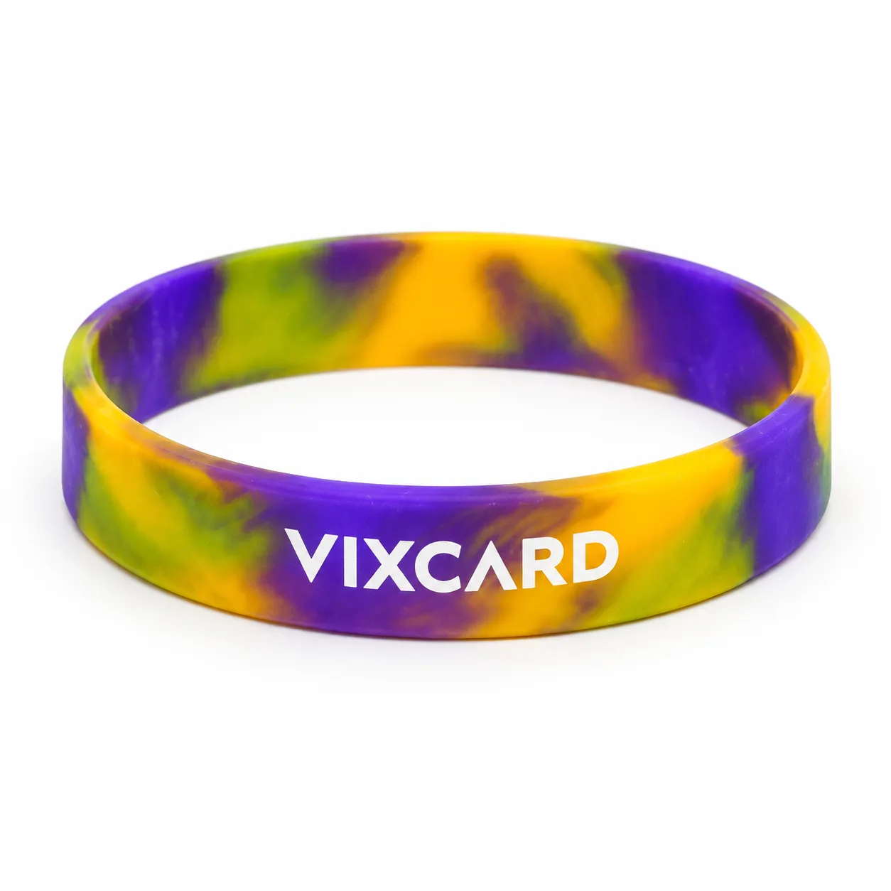 Foto 2 de 3 — Pulseira de Silicone Mesclada em Multicores Vixcard — Vixcard