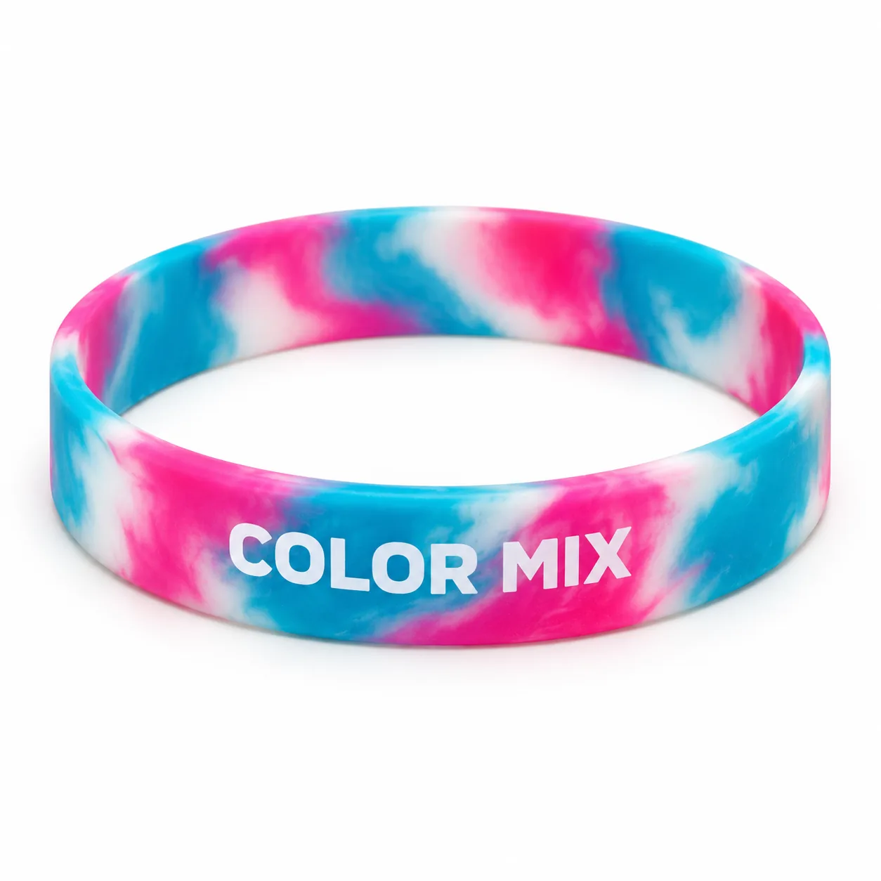 Foto 3 de 3 — Pulseira de Silicone Mesclada em Multicores Vixcard — Vixcard
