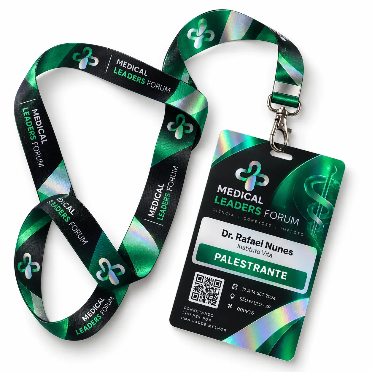 Foto 3 de 3 — Credencial VIP Holográfica PVC ou Papel Laminado Vixcard — Vixcard