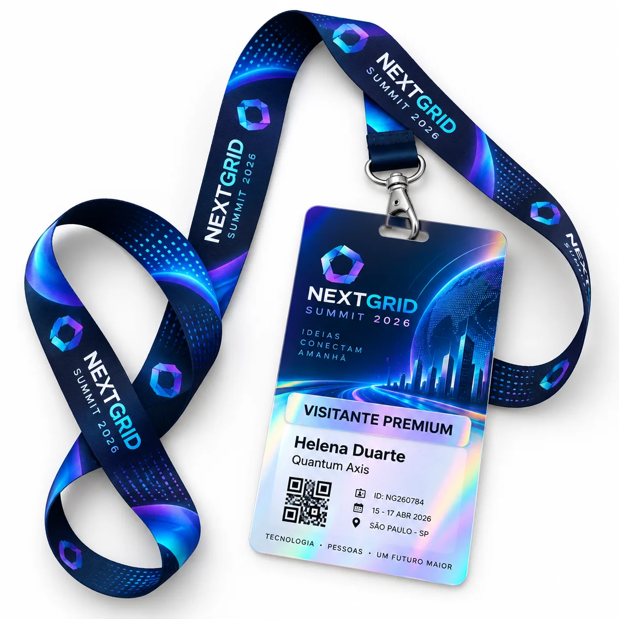 Foto 2 de 3 — Credencial VIP Holográfica PVC ou Papel Laminado Vixcard — Vixcard