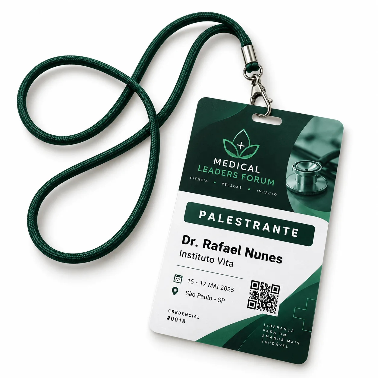 Foto 1 de 3 — Credencial de Evento + Cordão Rabo de Rato Vixcard — Vixcard
