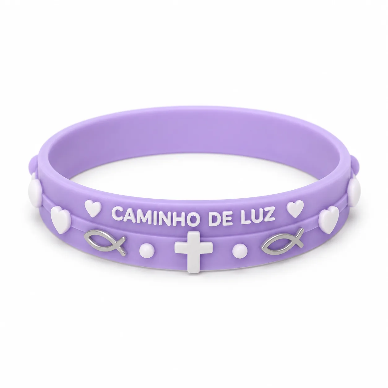 Foto 1 de 3 — Pulseira de Silicone Religiosa Vixcard — Vixcard