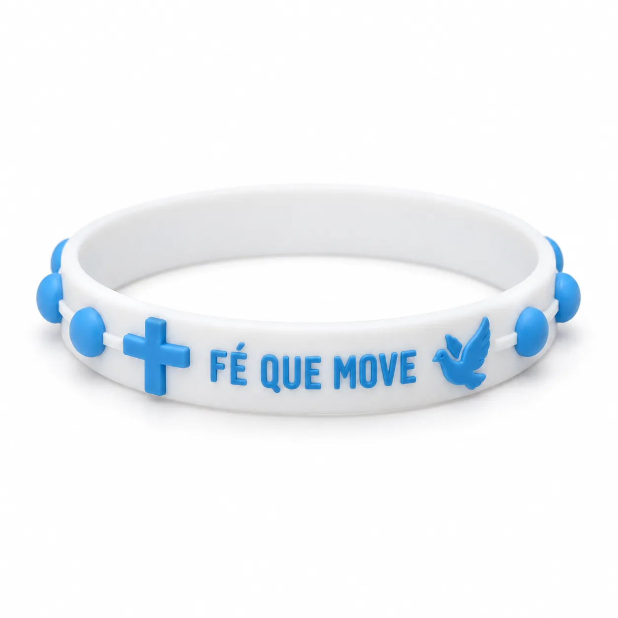 Foto 2 de 3 — Pulseira de Silicone Religiosa Vixcard — Vixcard