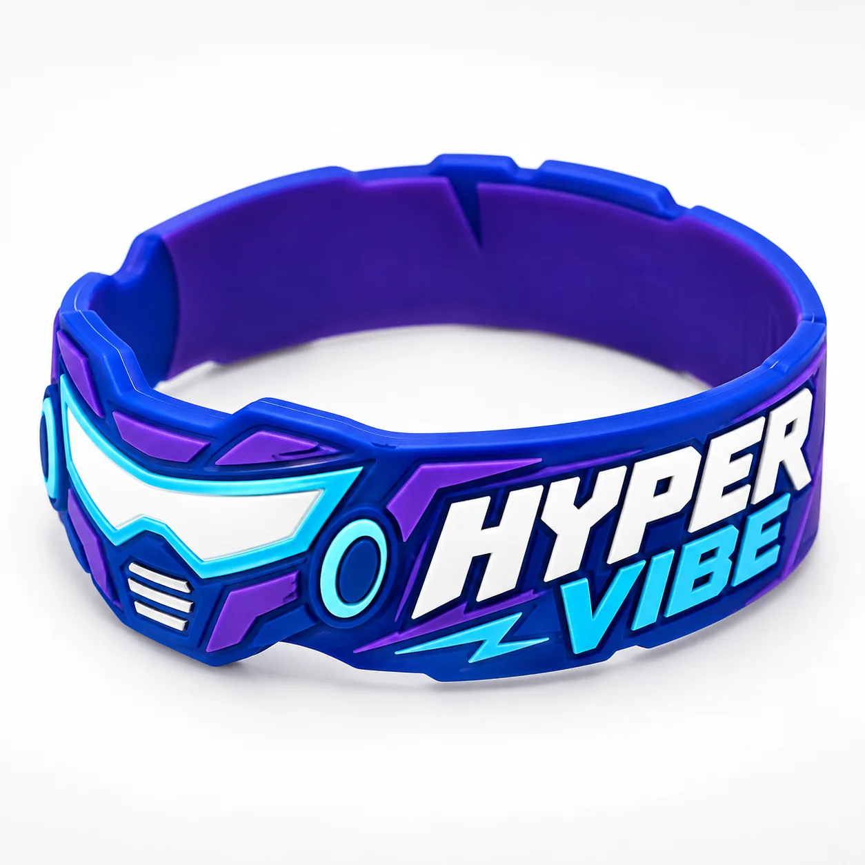 Foto 2 de 3 — Pulseira Larga com Formatos Personalizados Vixcard — Vixcard