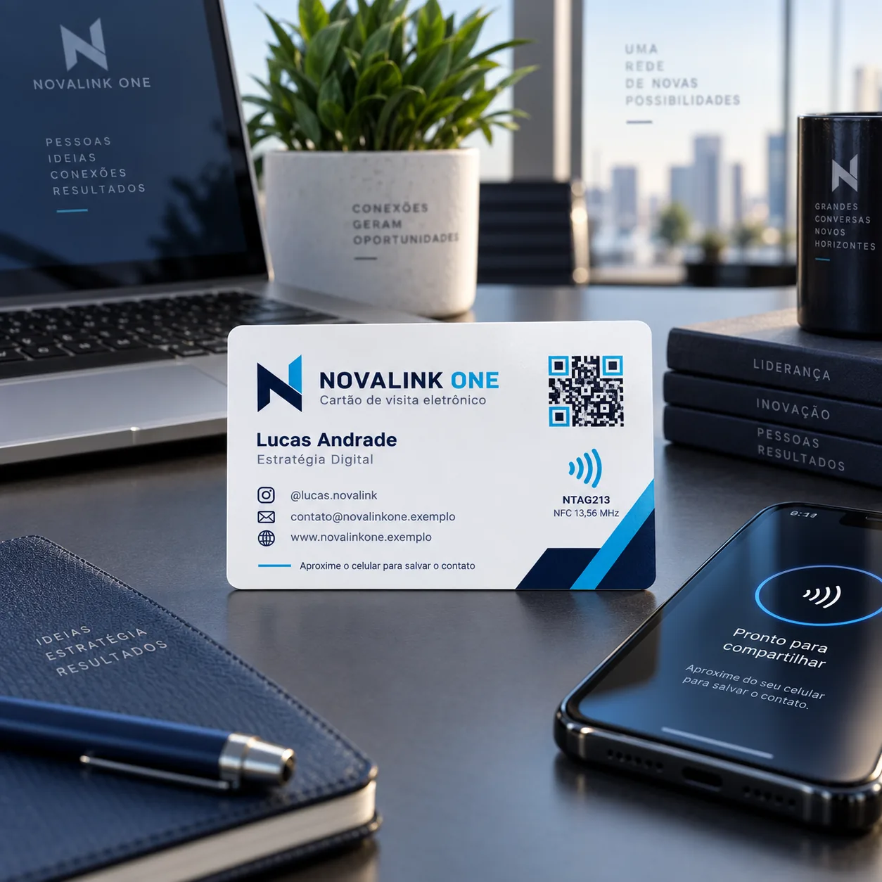 Cartão NFC NTAG213 Personalizado — Vixcard