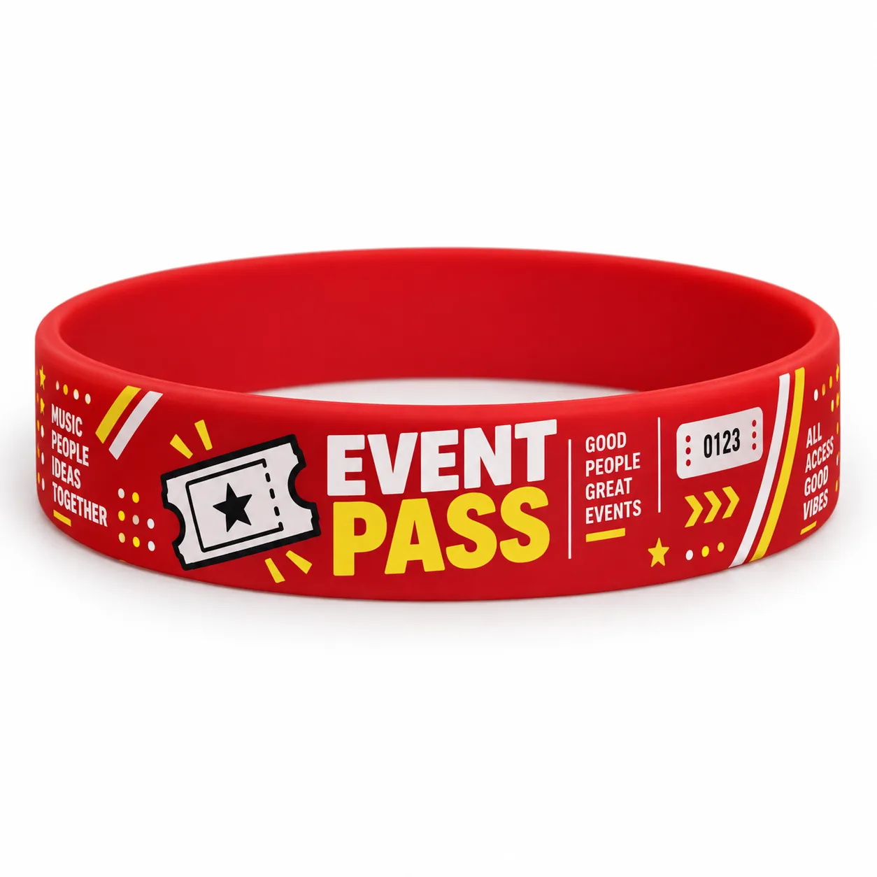 Foto 1 de 3 — Pulseira de Silicone com Impressão em Silkscreen Vixcard — Vixcard