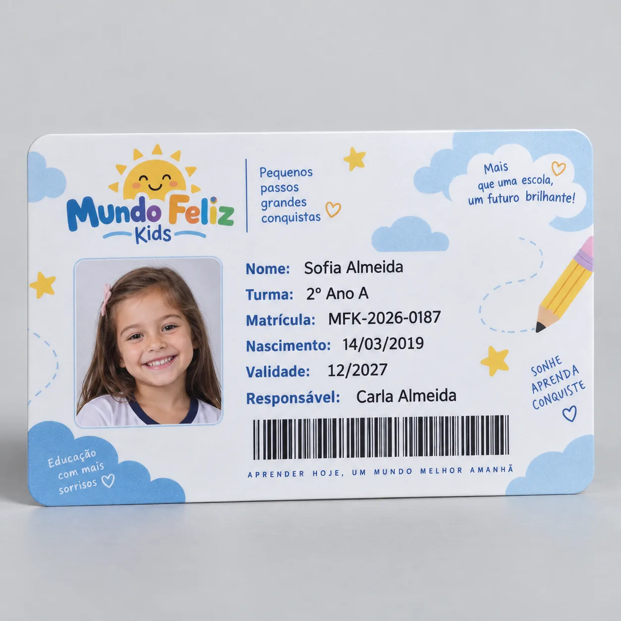 Foto 1 de 3 — Carteirinha Estudantil personalizada Vixcard — Vixcard