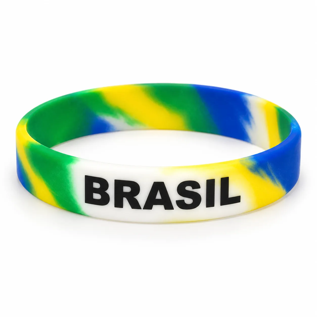 Foto 2 de 3 — Pulseira de Silicone Segmentada em Multicores Vixcard — Vixcard
